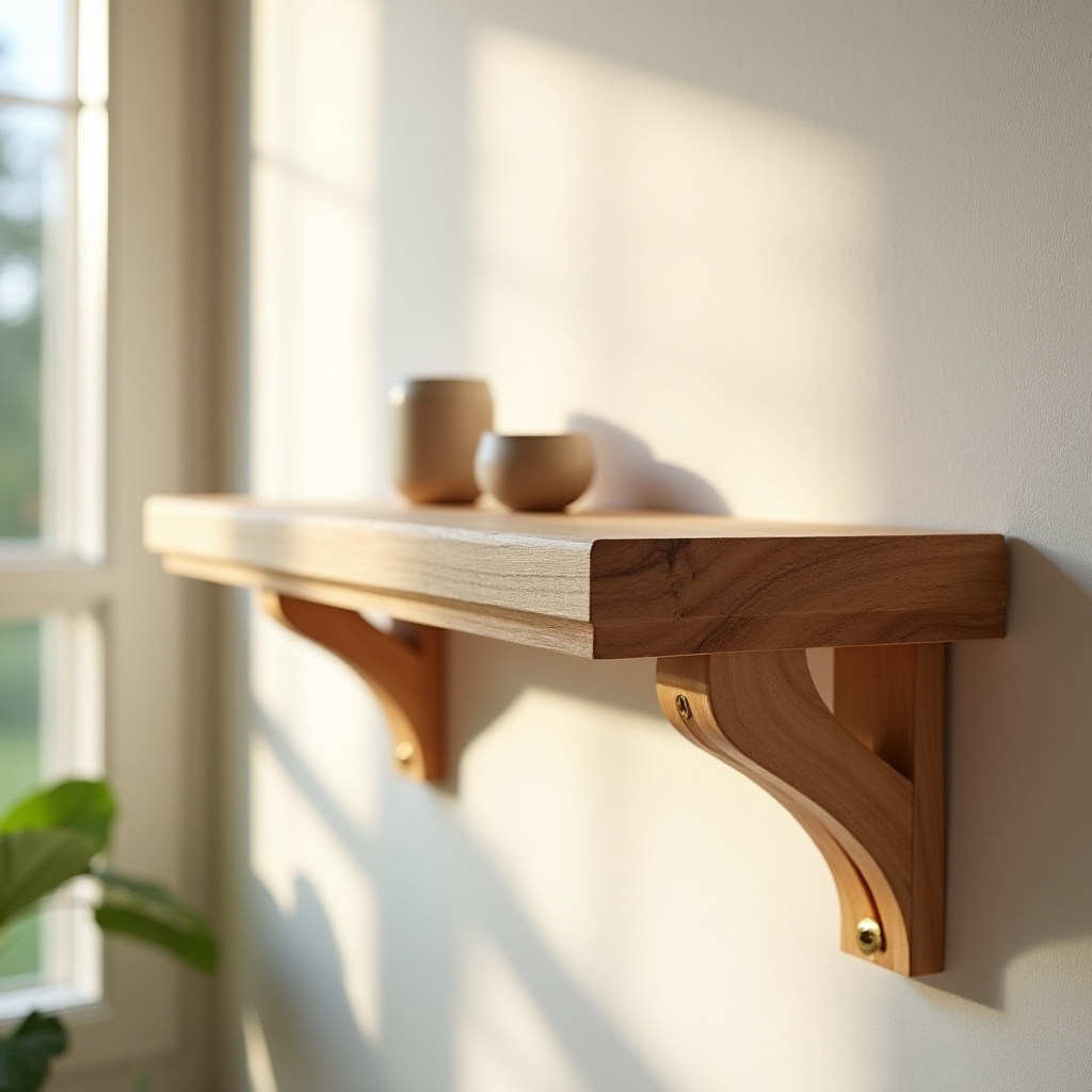 Mensola in legno di pino realizzata durante il corso di falegnameria